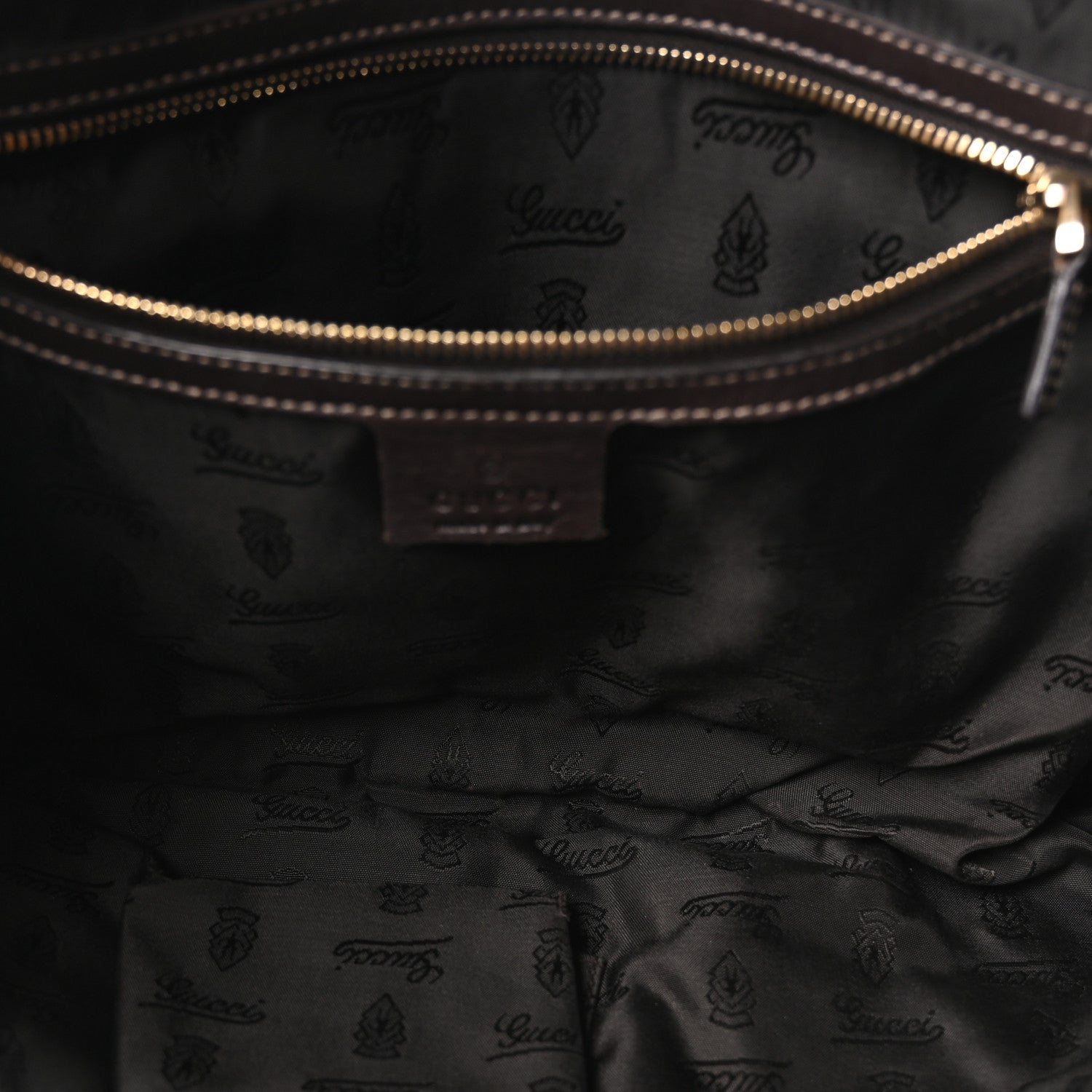 Gucci Crystal Monogram Large Hysteria Clutch Brown 5 of 10