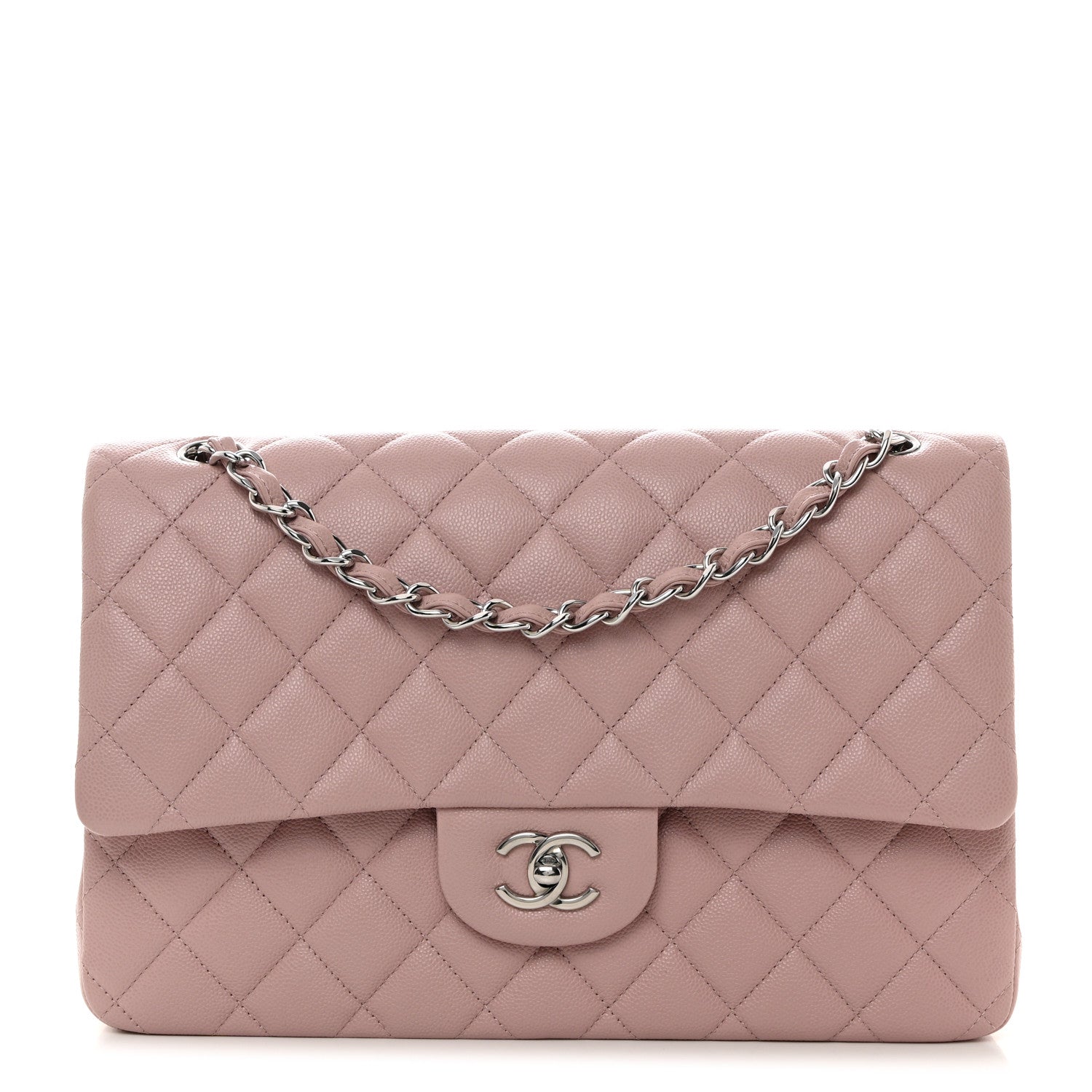 Chanel Caviar Quilted Jumbo Double Flap Light Purple 1 of 10