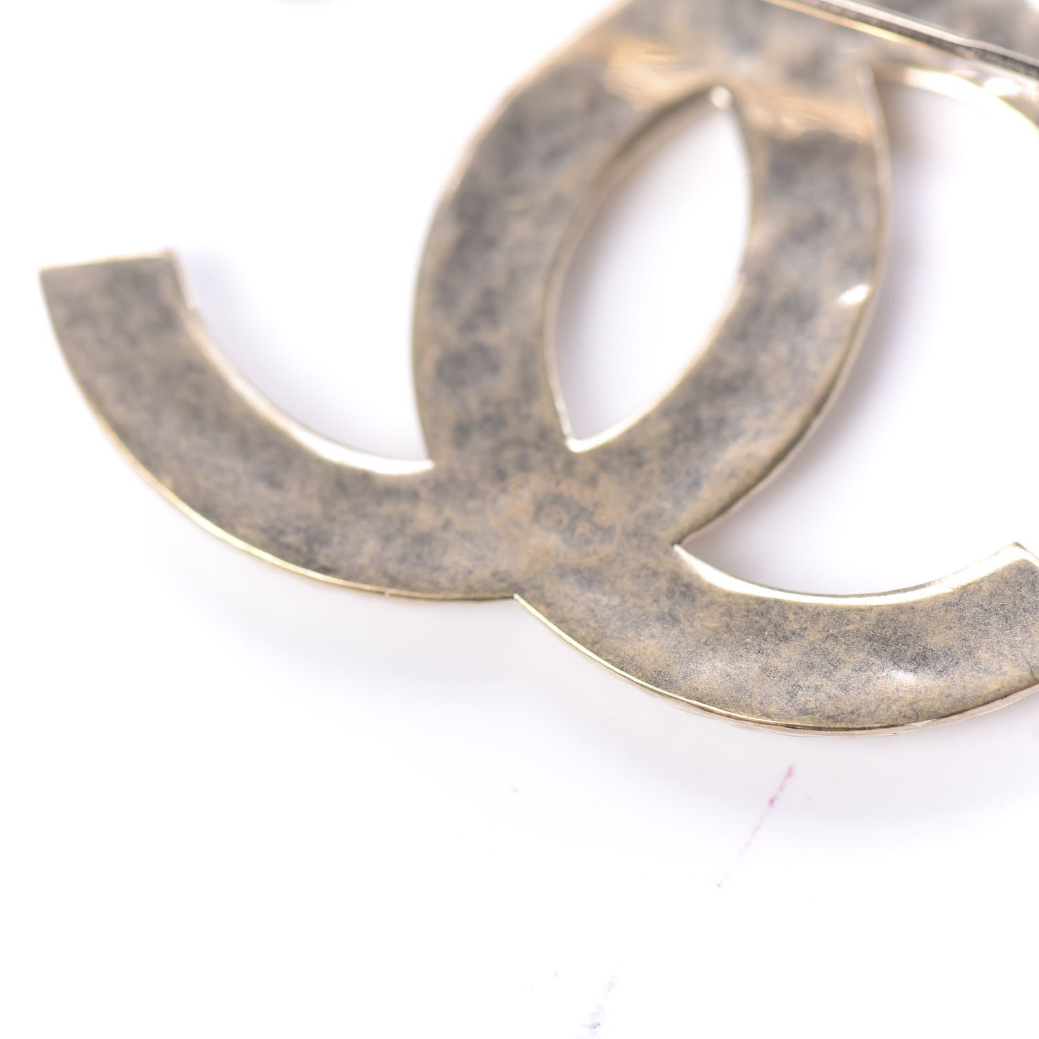 Chanel Metal CC Diamond Quilted Brooch Light Gold 3 of 4