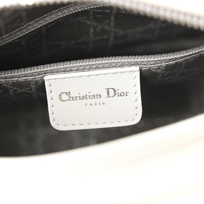 Christian Dior Lambskin Studded Cannage Medium Lady Dior White 6 of 10