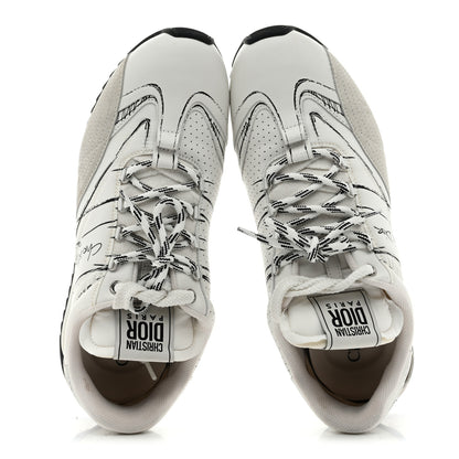 Christian Dior Calfskin Nylon Womens D-Sketch Sneakers 40 White 2 of 9