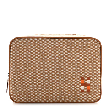 Hermes Merinos Wool Small Chapitre H Cavalier Case Seigle 1 of 6