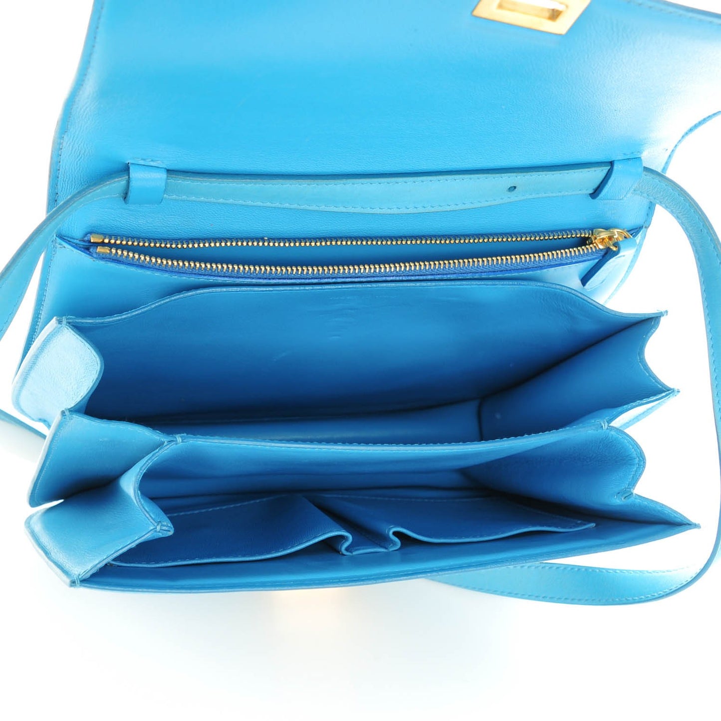 Smooth Calfskin Medium Classic Box Flap Bag Lagoon