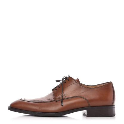 Louis Vuitton Calfskin Mens Derby Shoes 8.5 Brown 1 of 9