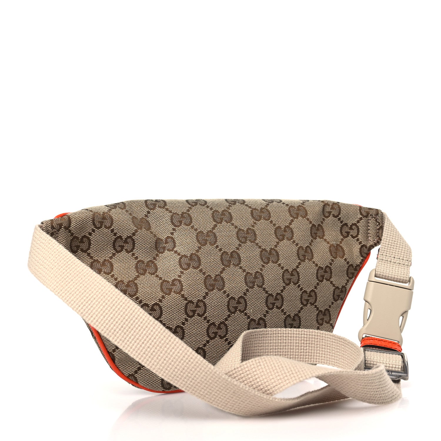 Gucci X THE NORTH FACE Monogram Textured Dollar Calfskin Embroidered Belt Bag Beige Ebony Mystic White Deep Orange 3 of 11
