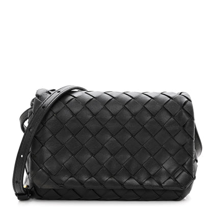 Bottega Veneta Nappa Intrecciato Mini Crossbody Bag Black 2 of 24