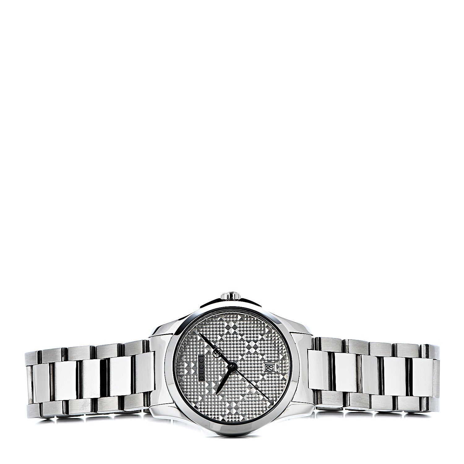 Gucci Stainless Steel 27mm G-Timeless Diamante Quartz Watch 3 of 9