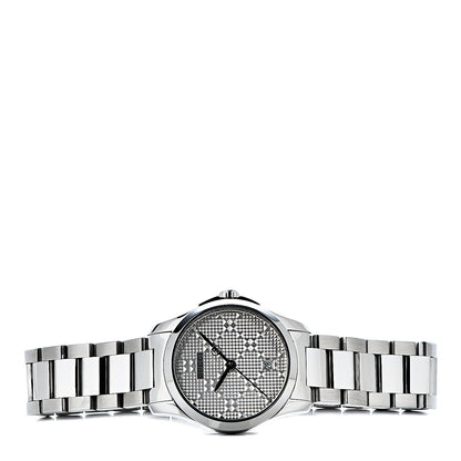 Gucci Stainless Steel 27mm G-Timeless Diamante Quartz Watch 3 of 9