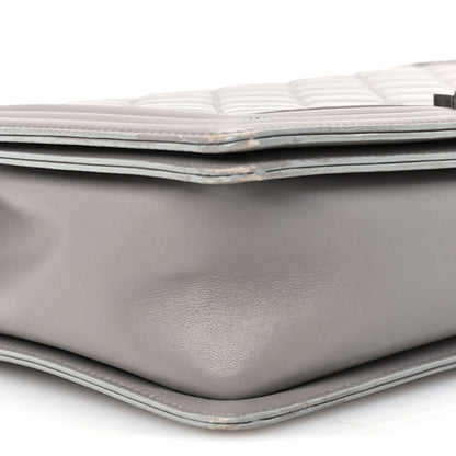 Chanel Lambskin Quilted Large Boy Flap Grey 9 of 11