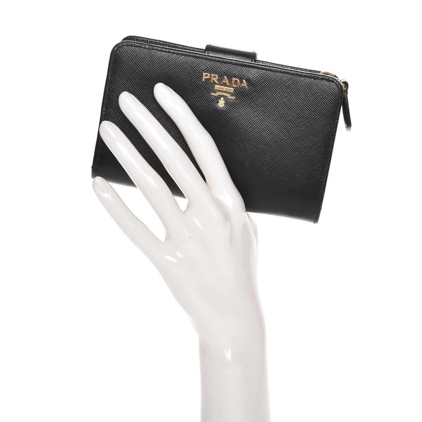 Saffiano Compact Wallet Nero Black