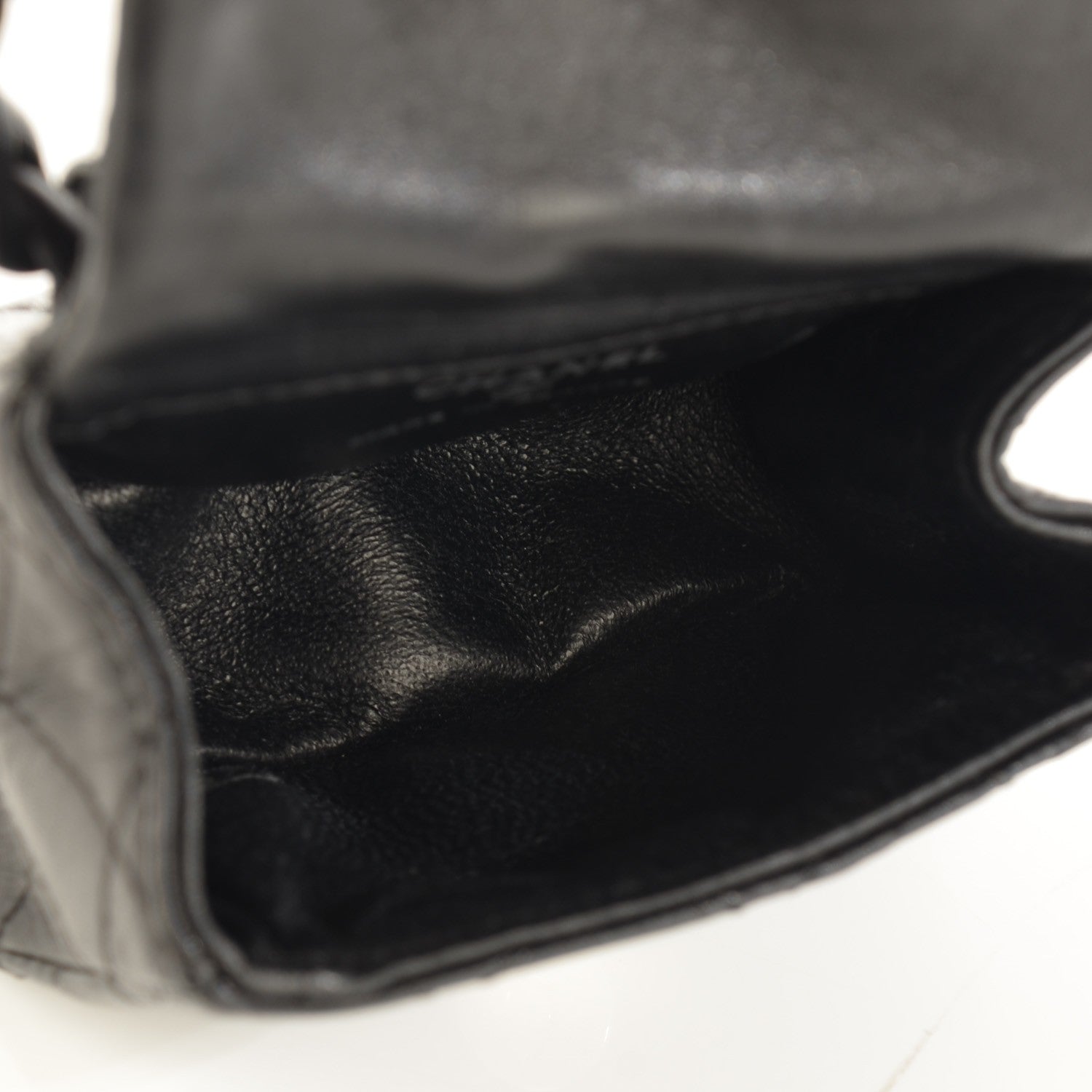 Chanel Calfskin Quilted 2.55 Ankle Wrist Bag Black 7 of 7