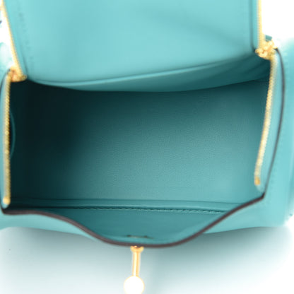 Hermes Swift Mini Lindy 20 Bleu Atoll 5 of 11