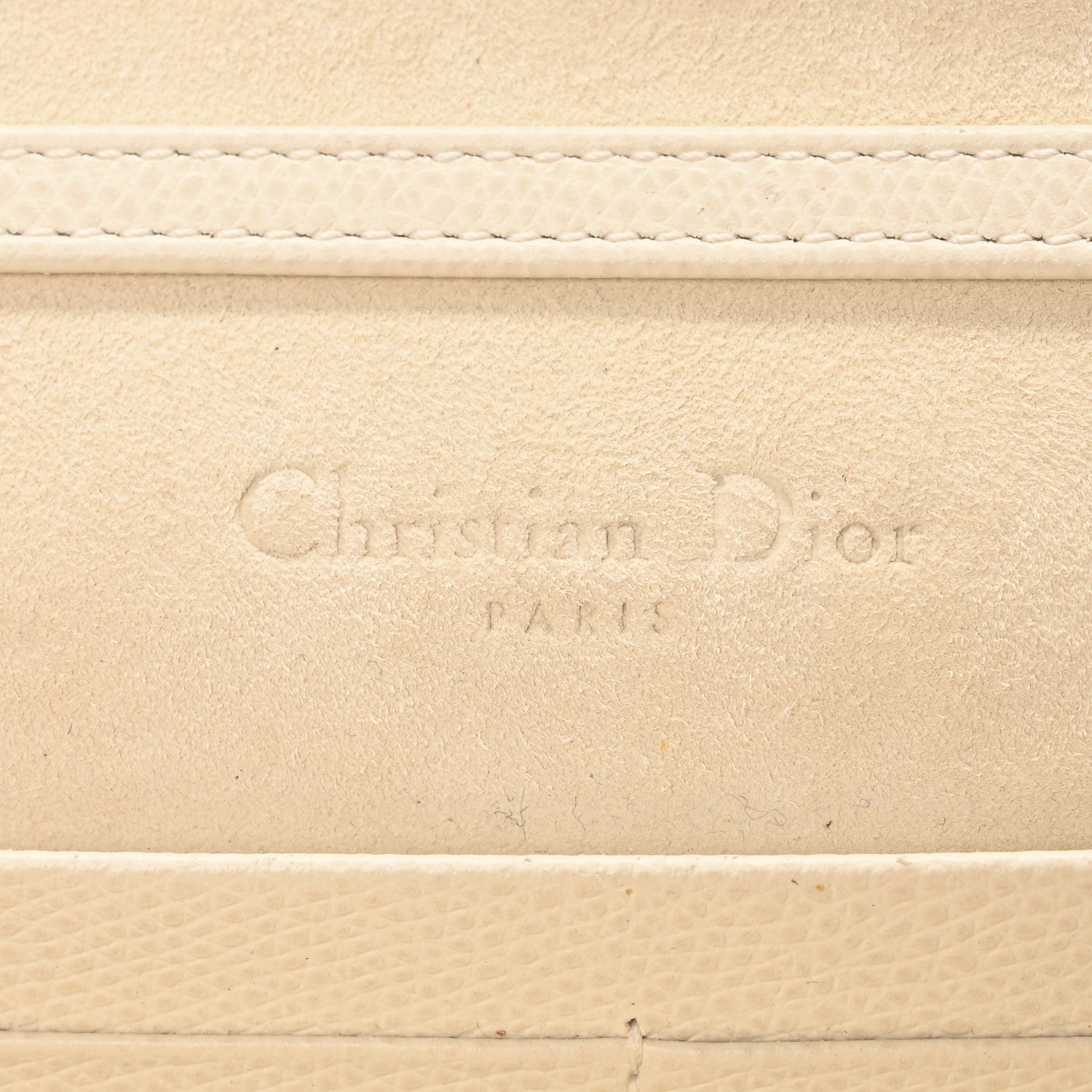 Christian Dior Grained Calfskin Saddle Chain Pouch Latte 6 of 10