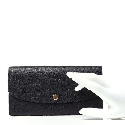 Louis Vuitton Empreinte Emilie Wallet Black Dune 2 of 9