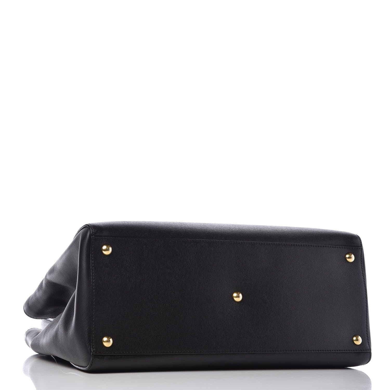 Fendi Vitello Elite Regular 2Jours Tote Black 5 of 9