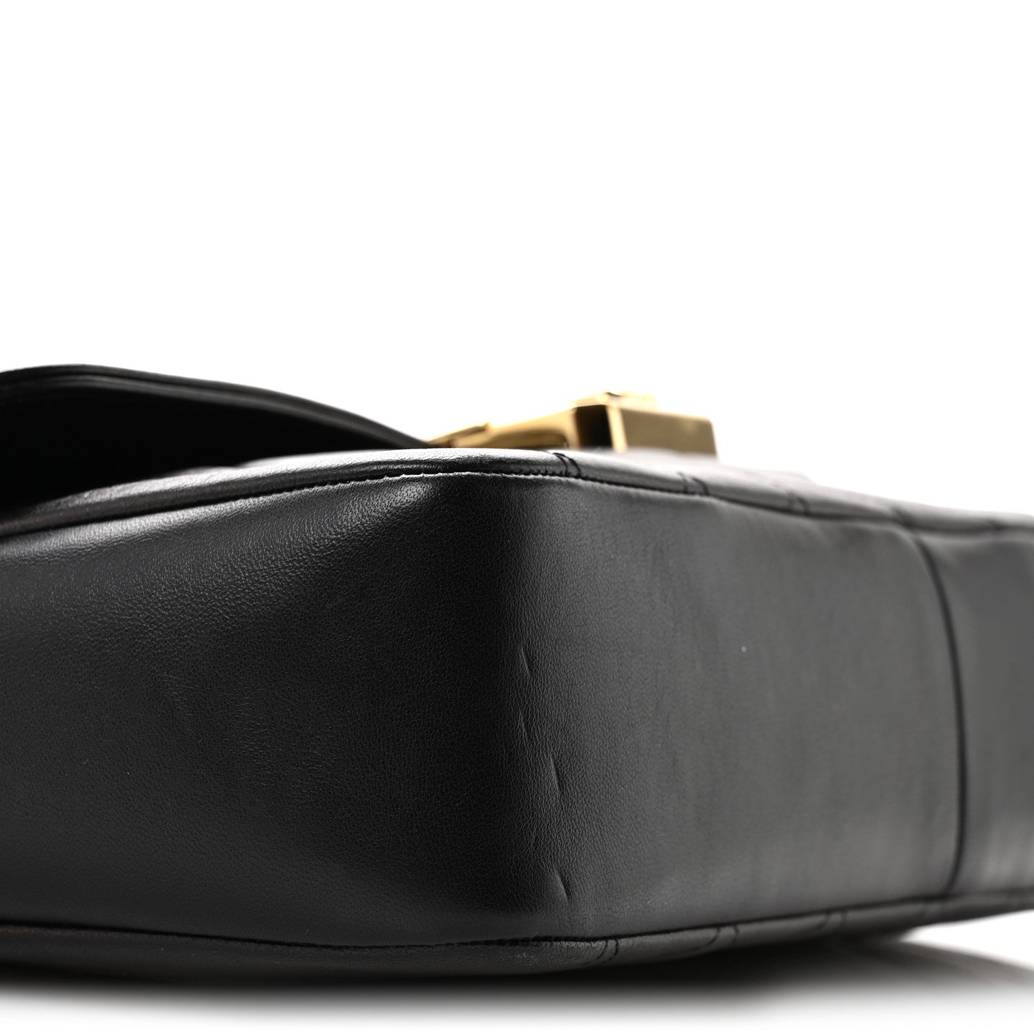 Chanel Metallic Lambskin Quilted Large Chic With Me Flap Black 8 of 10