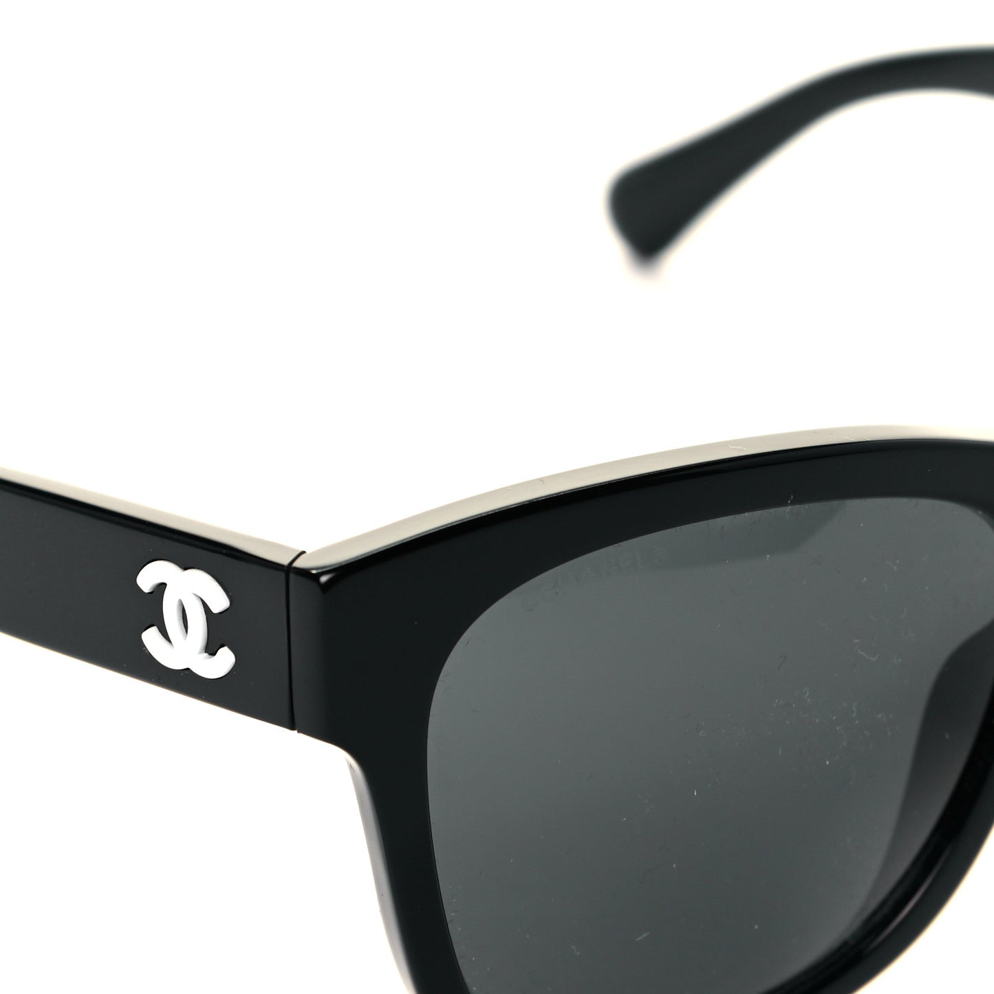 Acetate Polarized Square CC Sunglasses 5380 Black