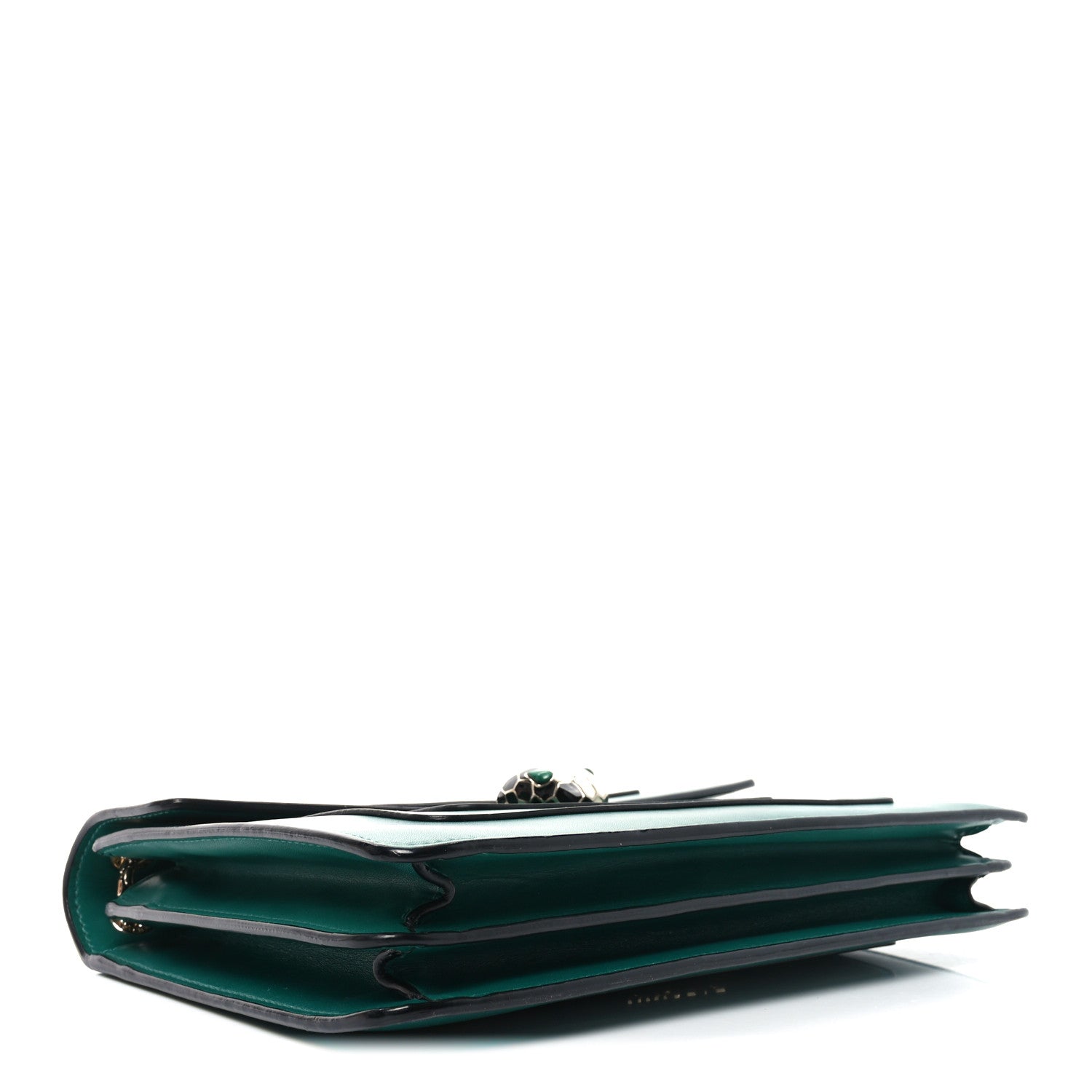 Bulgari Calfskin Serpenti Forever Shoulder Bag Emerald Green 4 of 9