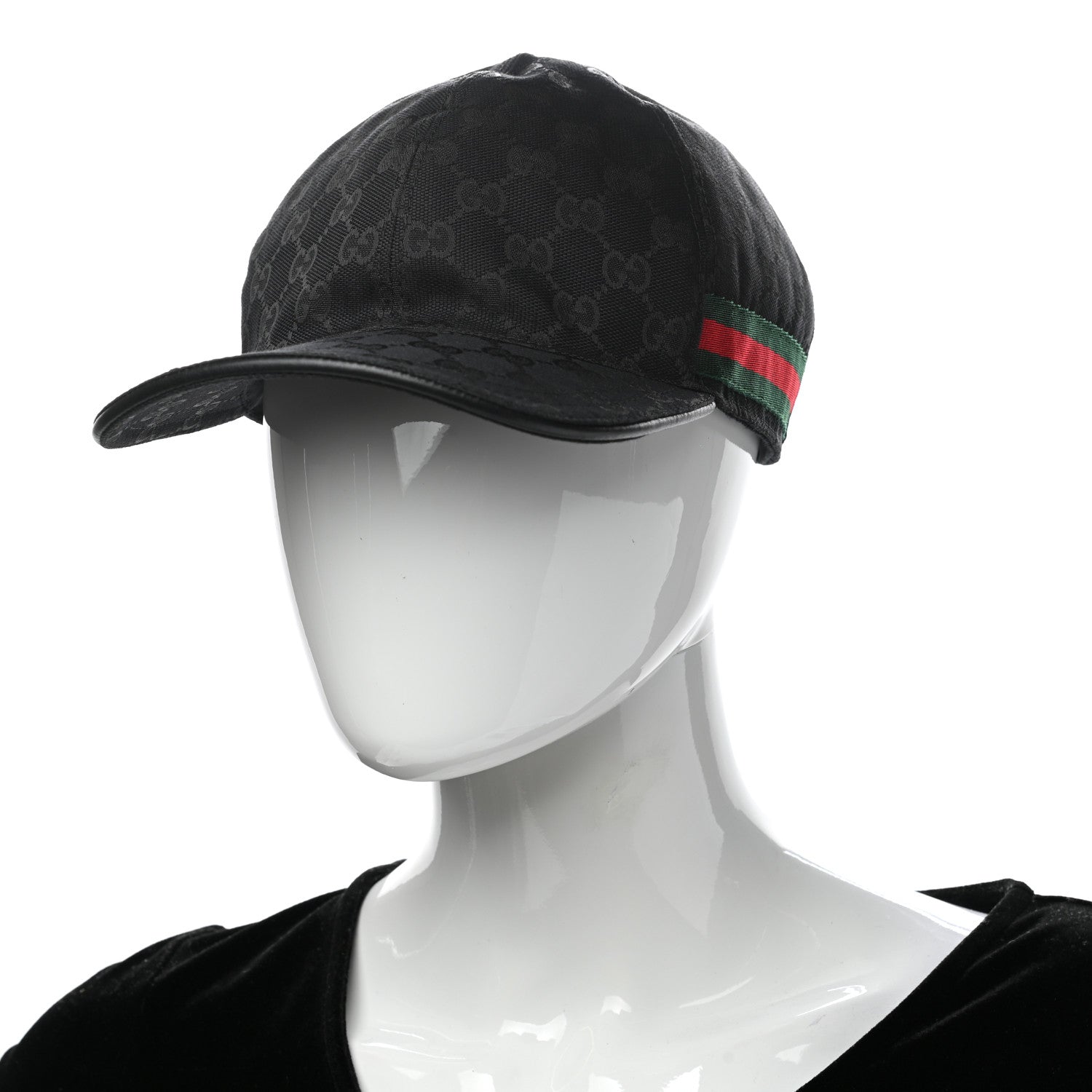 Gucci Monogram Web Baseball Hat L Black 2 of 9
