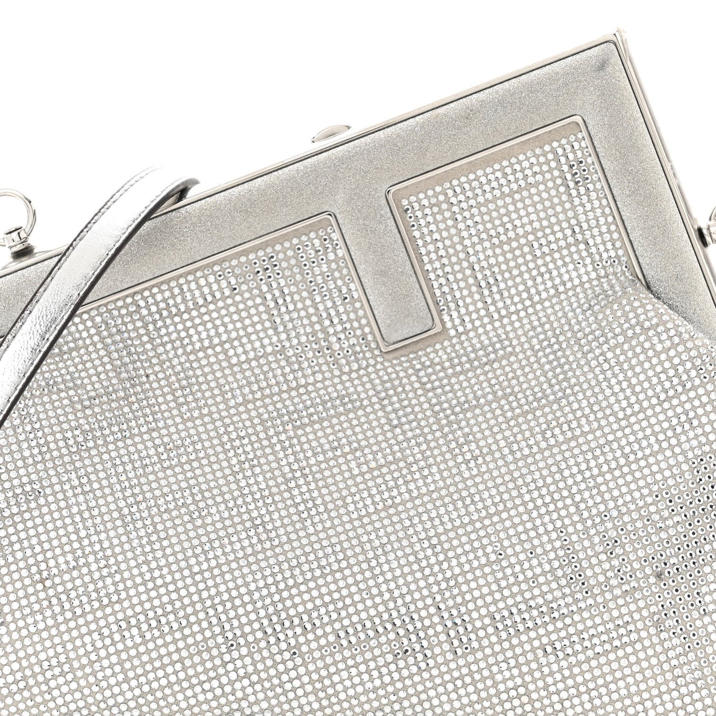 Crystal Embellished Small First Argento