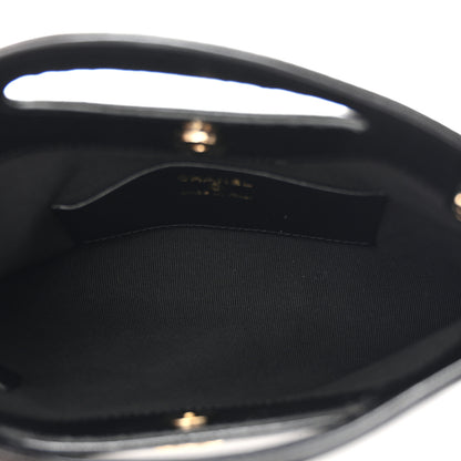 Chanel Shiny Crumpled Calfskin Quilted Nano 31 Shopping Bag Black 5 of 11