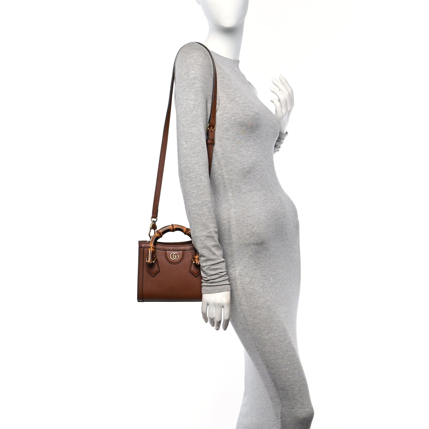 Wonka Grain Calfskin Mini Diana Tote Bag Cuir