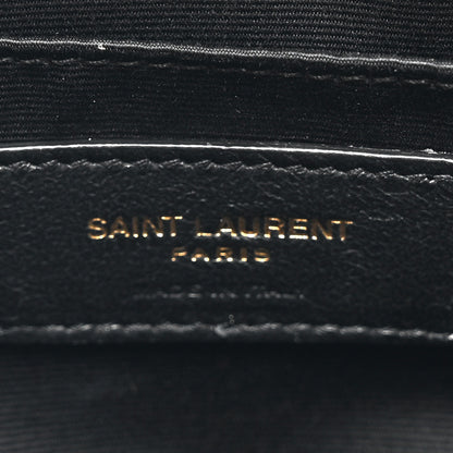 Saint Laurent Calfskin Matelasse Monogram Lou Camera Bag Dark Beige 6 of 10