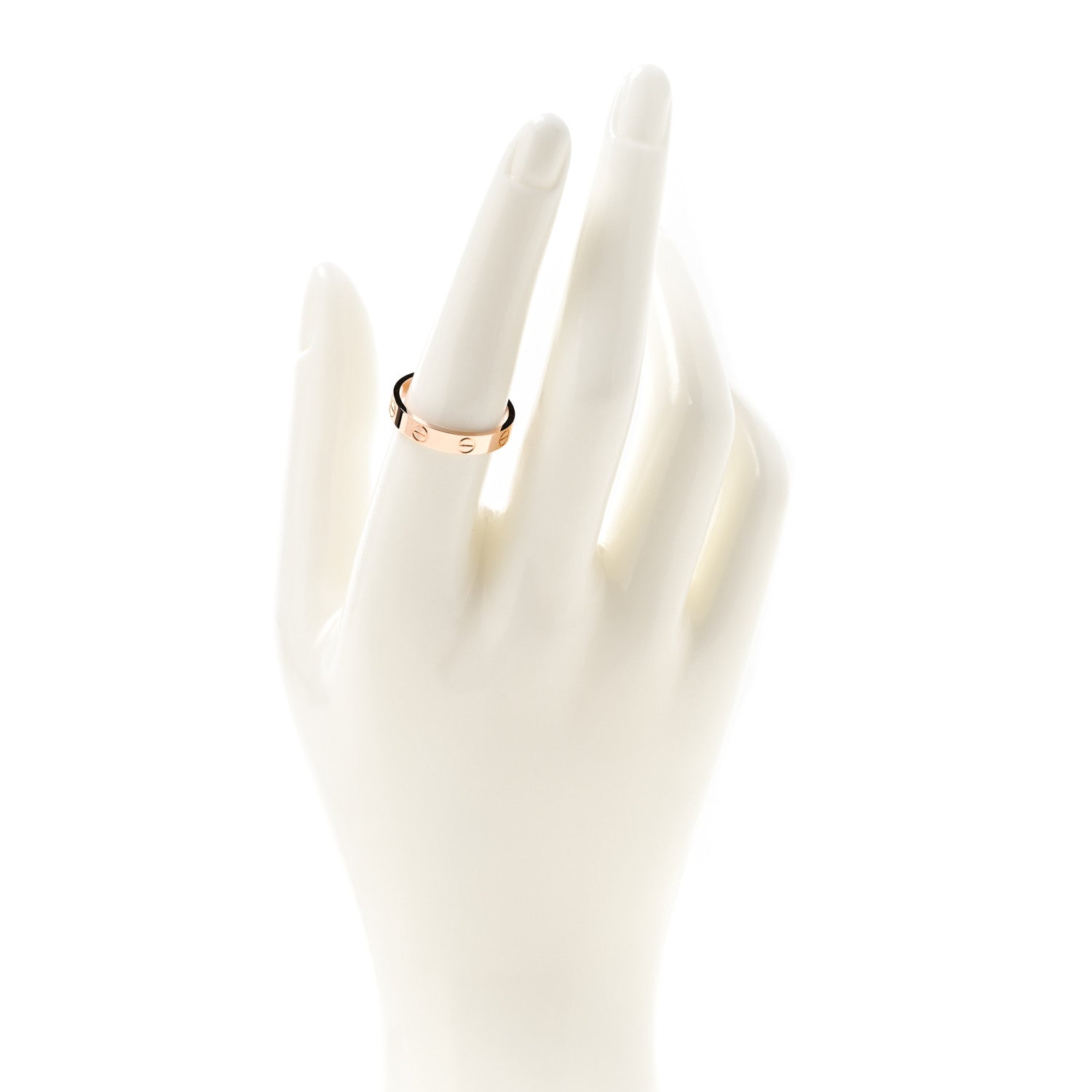 Cartier 18K Pink Gold 3.5mm LOVE Wedding Band Ring 54 6.75 2 of 5