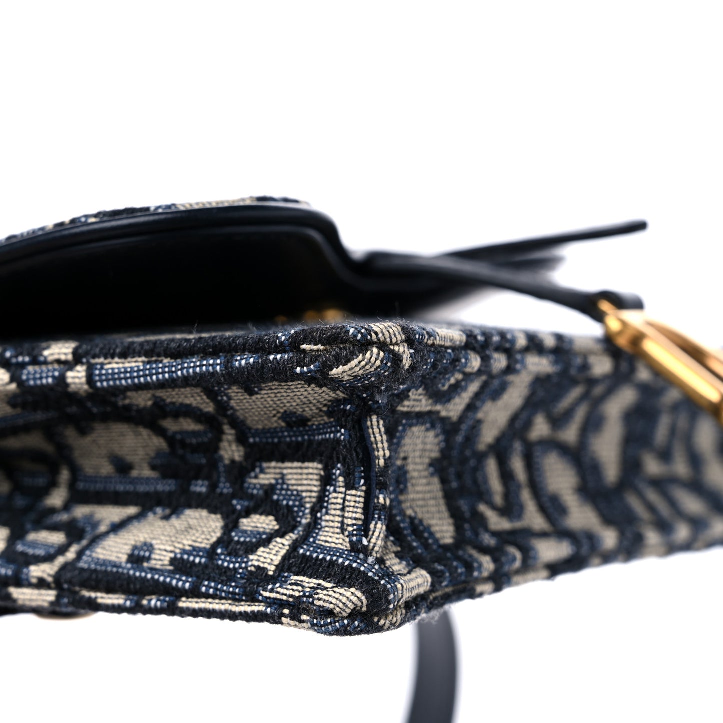 Oblique Saddle Belt Bag Blue