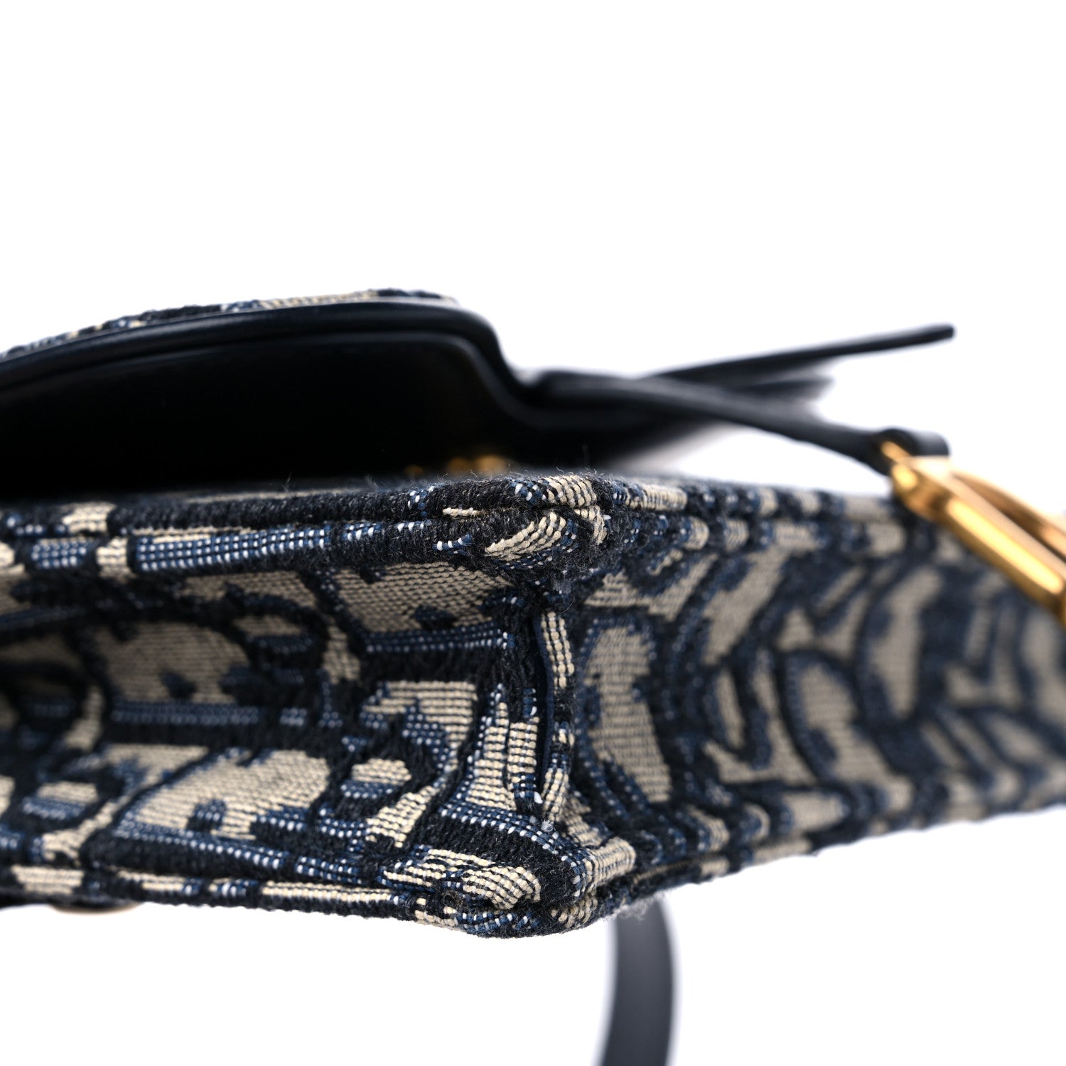 Christian Dior Oblique Saddle Belt Bag Blue 8 of 10