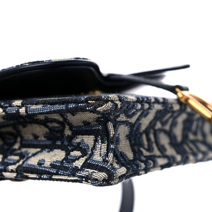 Christian Dior Oblique Saddle Belt Bag Blue 8 of 10