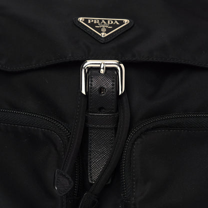 Prada Tessuto Nylon Vela Saffiano Large Backpack Black 6 of 10