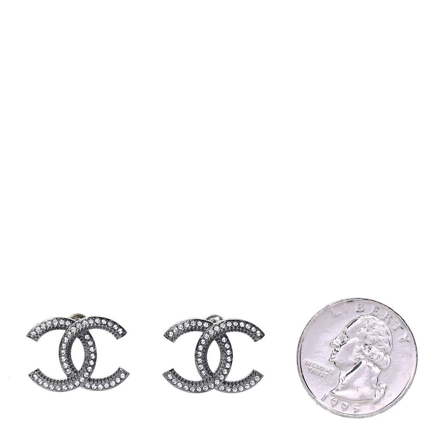 Ruthenium Crystal CC Earrings