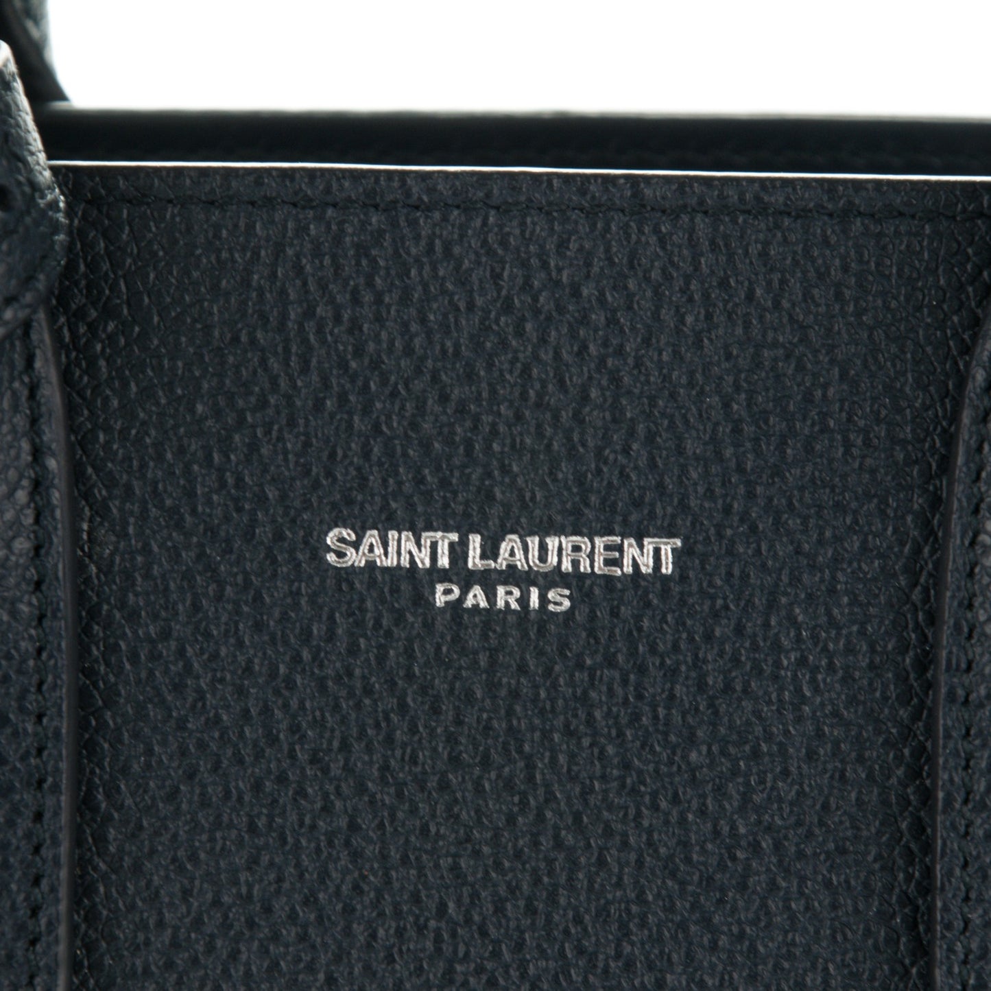 Grained Calfskin Nano Sac De Jour Navy Blue