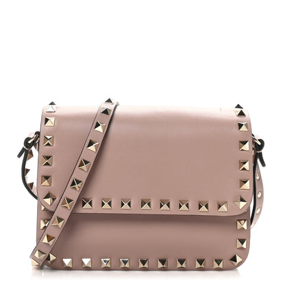 Valentino Garavani Vitello Rockstud Flap Crossbody Bag Water Rose 1 of 9