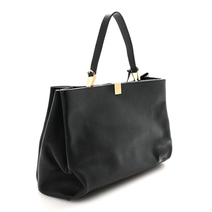 Balenciaga Calfskin Le Dix Soft Cabas M Shoulder Bag Black 4 of 11