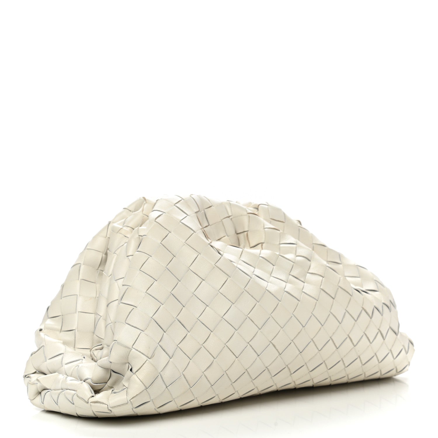 Bottega Veneta Nappa Maxi Intrecciato The Pouch Oversized Clutch Plaster 3 of 9