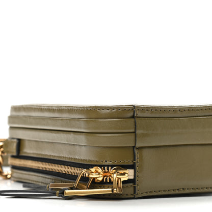 Marc Jacobs Smooth Calfskin The Vanity Crossbody Bag Green 5 of 11