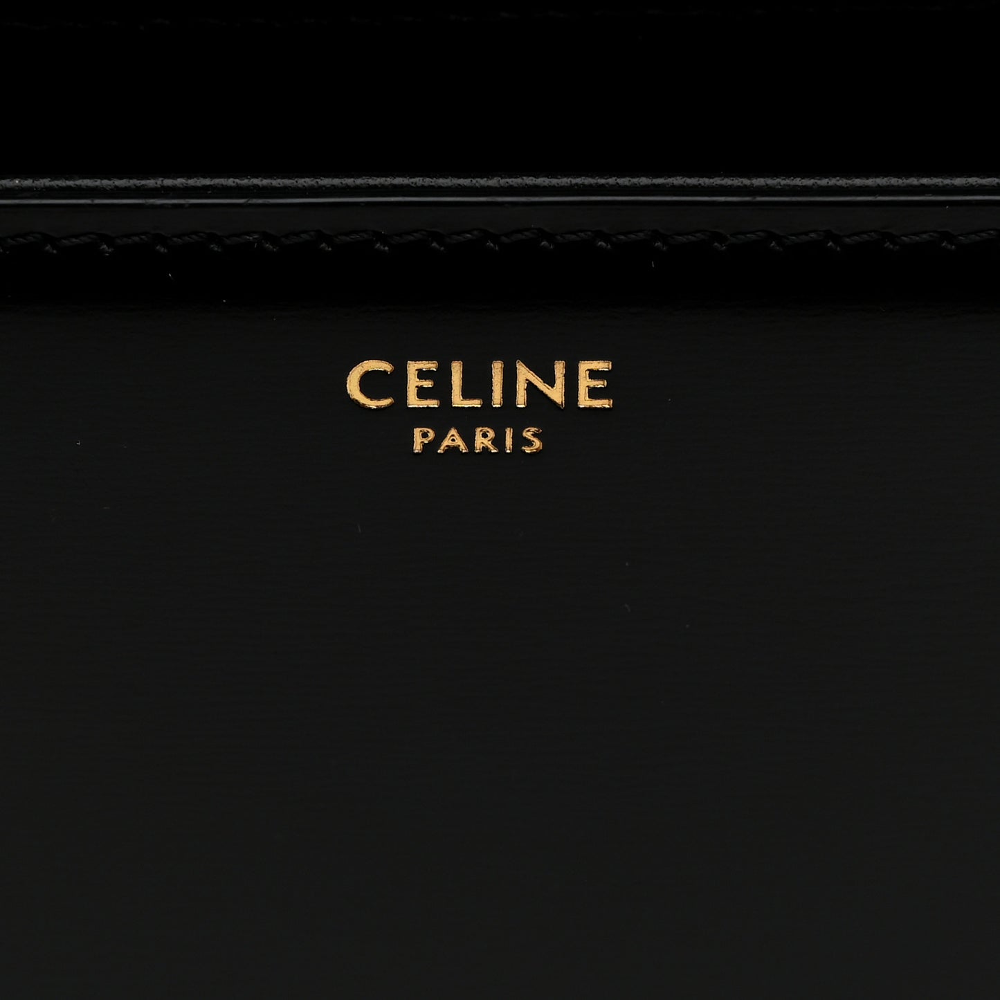Shiny Calfskin Medium Triomphe Black