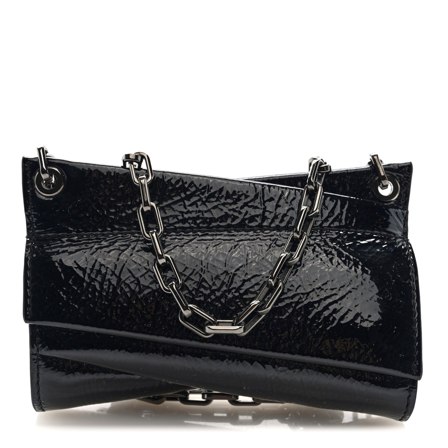 Patent Vog Small Loubitwist Clutch Black