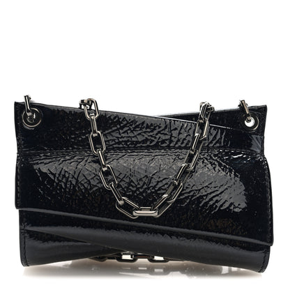 Christian Louboutin Patent Vog Small Loubitwist Clutch Black 1 of 9