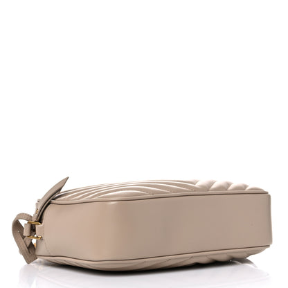 Saint Laurent Calfskin Matelasse Monogram Lou Camera Bag Dark Beige 4 of 9