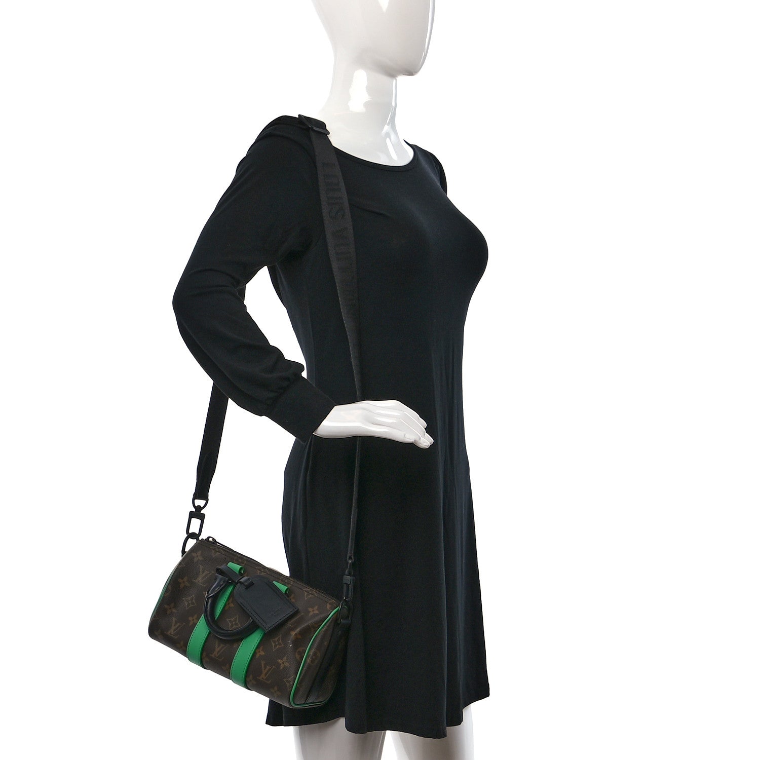 Louis Vuitton Monogram Macassar Keepall Bandouliere 25 Minty Green 2 of 9