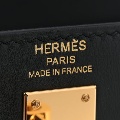 Hermes Swift Kelly Padded Sellier 25 Black 6 of 14