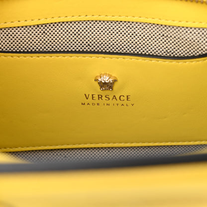 Versace Calfskin Small Palazzo Empire Bag Yellow 6 of 9