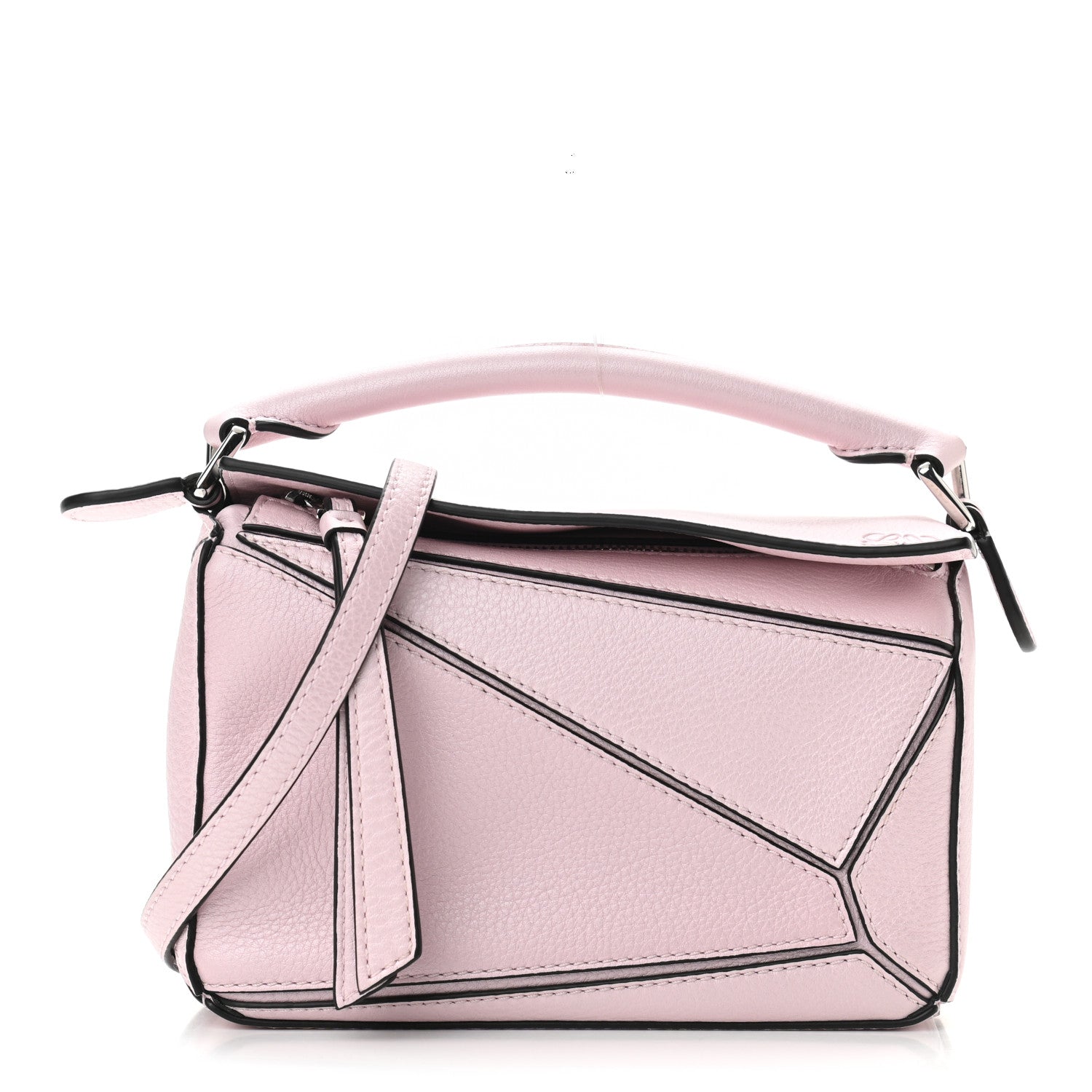 Loewe Calfskin Mini Puzzle Bag Icy Pink 1 of 8