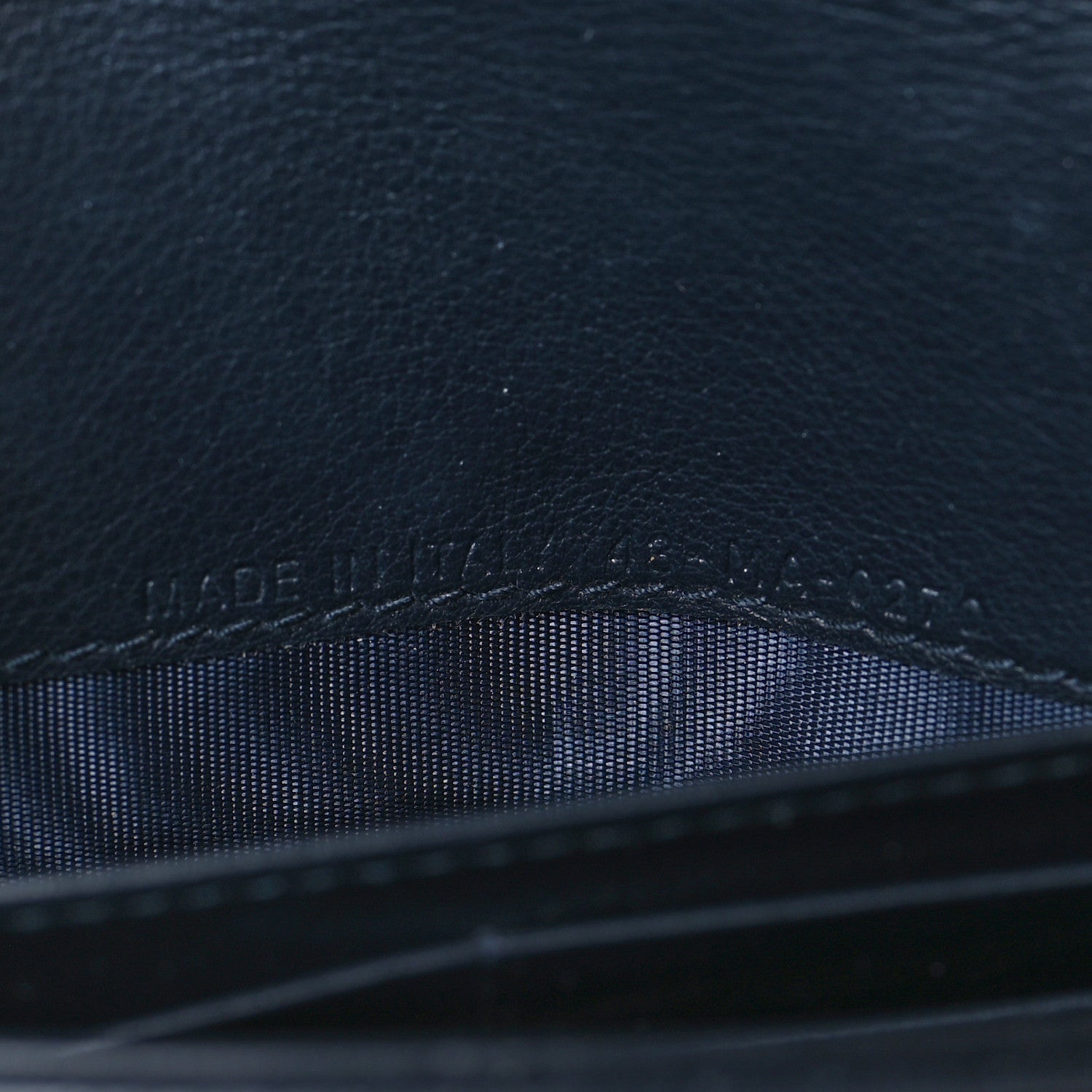 Christian Dior Oblique Saddle Chain Long Wallet Blue 8 of 10