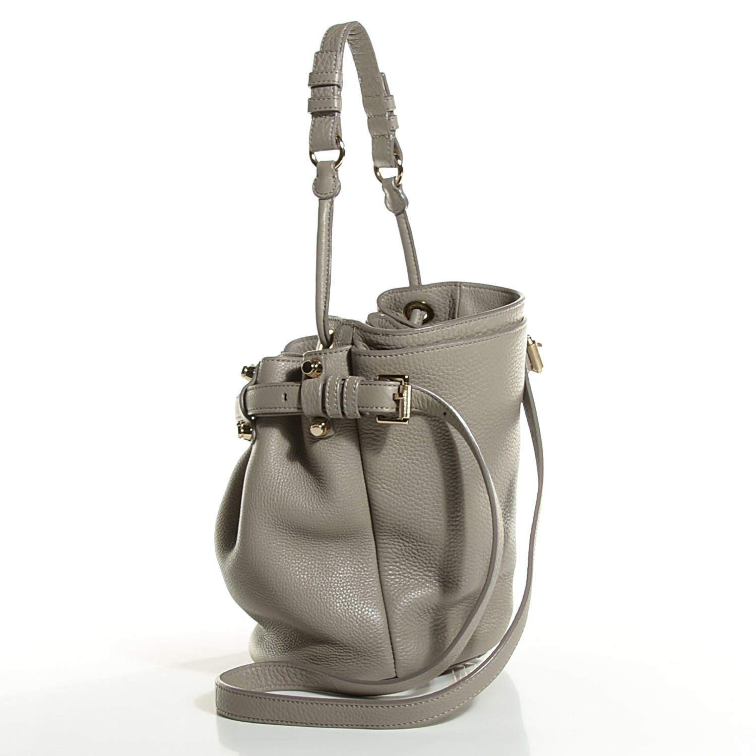 Alexander Wang Pebbled Lambskin Diego Bucket Bag Oyster 3 of 6