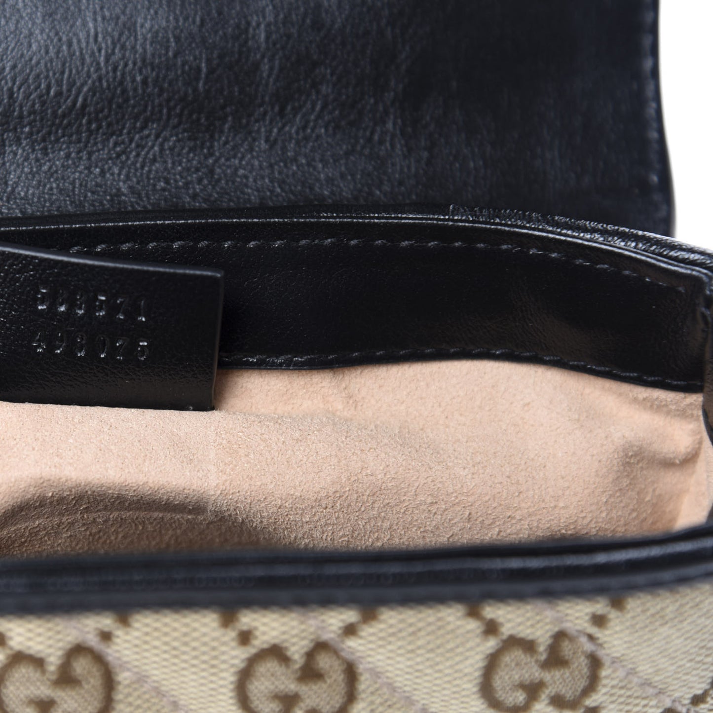 Monogram Azalea Calfskin Matelasse Diagonal Mini GG Marmont Top Handle Shoulder Bag Beige Ebony Black