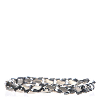 David Yurman Sterling Silver 7.5mm Fluted Chain Mens Bracelet 3 of 5